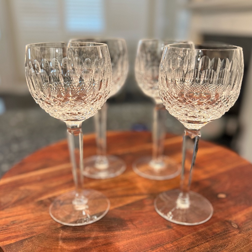Waterford Crystal Stemware COLLEEN Hock Wine Glasses - Set of Four Vintage - Picture 7 of 15